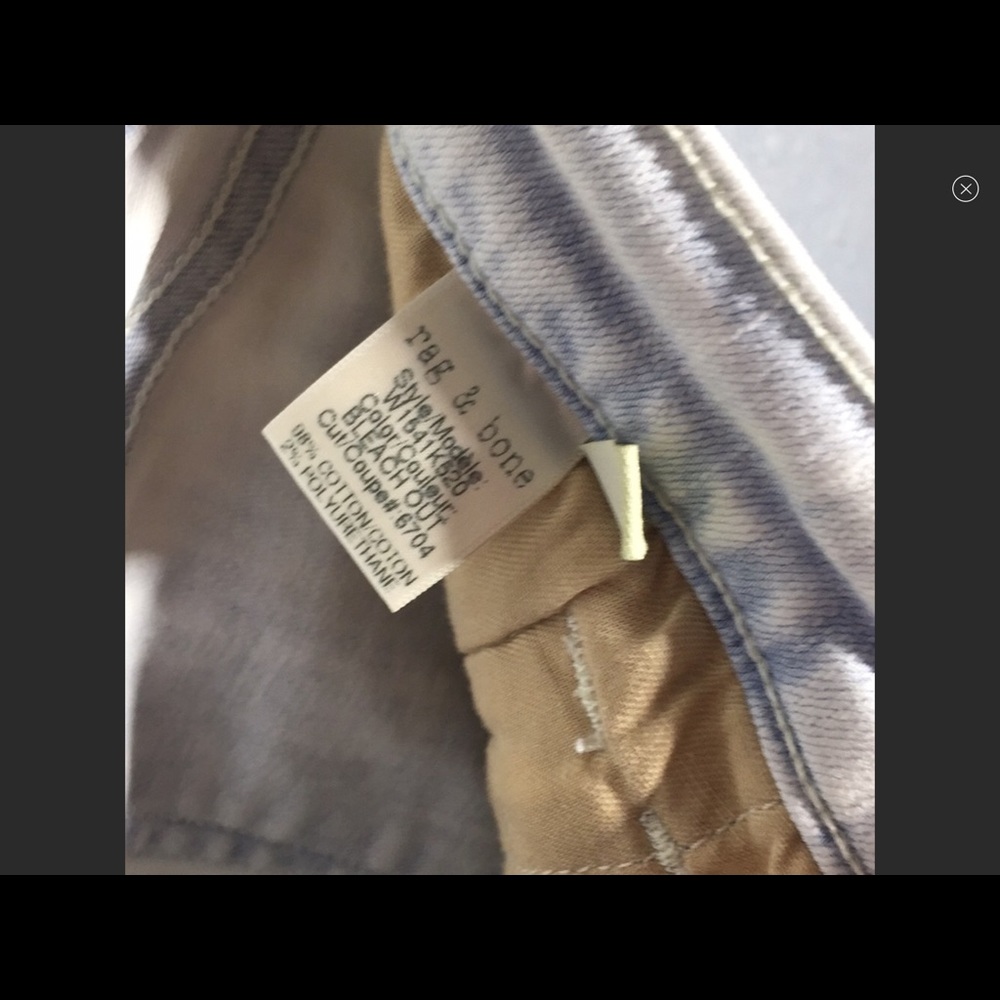 Uec Rag & Bone Bleached Jeans Sz 27 - image 4